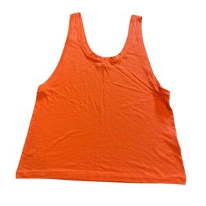 Madewell Loose Fit Orange Sleeveless Women's Top